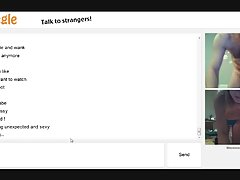 חובב דק חם על omegle להראות את הגוף, לאונן part1